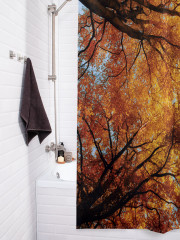 Штора для ванной с водоотталкивающей пропиткой «Солнечные ветки» - Фото 3