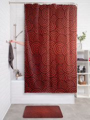 Штора для ванной с водоотталкивающей пропиткой «Спиральное полотно» - Фото 2