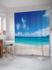 Штора для ванной с водоотталкивающей пропиткой «Спокойный горизонт» - Фото 1