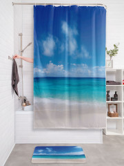Штора для ванной с водоотталкивающей пропиткой «Спокойный горизонт» - Фото 2