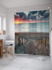 Штора для ванной с водоотталкивающей пропиткой «Спуск к морскому пляжу» - Фото 1