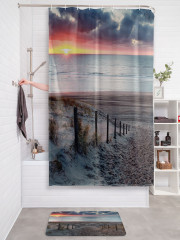 Штора для ванной с водоотталкивающей пропиткой «Спуск к морскому пляжу» - Фото 2