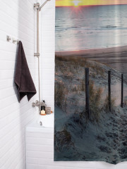 Штора для ванной с водоотталкивающей пропиткой «Спуск к морскому пляжу» - Фото 3