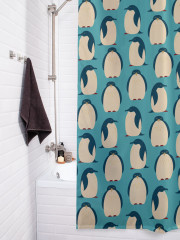 Штора для ванной с водоотталкивающей пропиткой «Стая пингвинов» - Фото 3