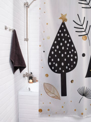 Штора для ванной с водоотталкивающей пропиткой «Стройные елочки» - Фото 3