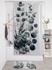 Штора для ванной с водоотталкивающей пропиткой «Сухоцветы увядают» - Фото 2