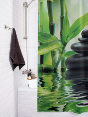 Штора для ванной с водоотталкивающей пропиткой «Тайские радости» - Фото 3