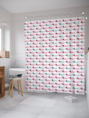 Штора для ванной с водоотталкивающей пропиткой «Такса наив» - Фото 1