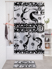 Штора для ванной с водоотталкивающей пропиткой «Танцующие африканцы» - Фото 2