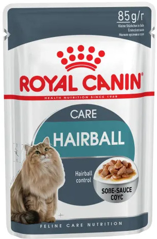 Набор кормов для кошек в соусе «Hairball Care»