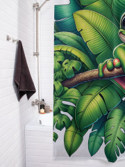 Штора для ванной с водоотталкивающей пропиткой «Тропический лягушонок» - Фото 3