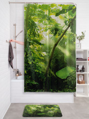 Штора для ванной с водоотталкивающей пропиткой «Утро в тропиках» - Фото 2
