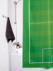 Штора для ванной с водоотталкивающей пропиткой «Футбольная разметка» - Фото 3