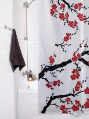 Штора для ванной с водоотталкивающей пропиткой «Цвет сакуры» - Фото 3