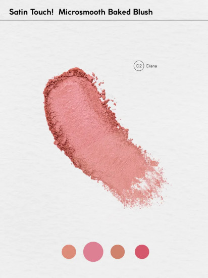Румяна компактные «Microsmooth Baked Blush», оттенок 02 Diana