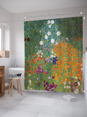 Штора для ванной с водоотталкивающей пропиткой «Цветущий сад» - Фото 1
