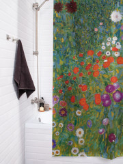 Штора для ванной с водоотталкивающей пропиткой «Цветущий сад» - Фото 3