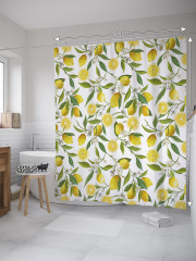 Штора для ванной с водоотталкивающей пропиткой «Цитрусовый урожай» - Фото 1