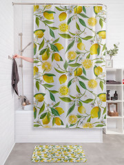 Штора для ванной с водоотталкивающей пропиткой «Цитрусовый урожай» - Фото 2