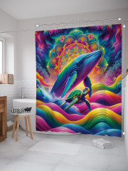 Штора для ванной с водоотталкивающей пропиткой «Чудеса океана» - Фото 1