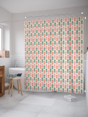 Штора для ванной с водоотталкивающей пропиткой «Шаблоны ананасов» - Фото 1