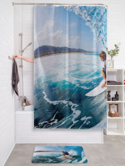 Штора для ванной с водоотталкивающей пропиткой «Экстремальный сёрфер» - Фото 2