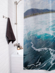 Штора для ванной с водоотталкивающей пропиткой «Экстремальный сёрфер» - Фото 3