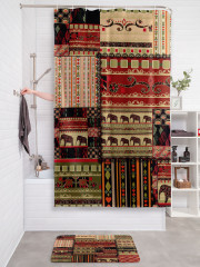 Штора для ванной с водоотталкивающей пропиткой «Этнический пэчворк» - Фото 2