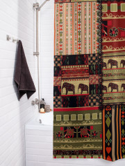Штора для ванной с водоотталкивающей пропиткой «Этнический пэчворк» - Фото 3