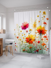 Штора для ванной с водоотталкивающей пропиткой «Яркая поляна» - Фото 1