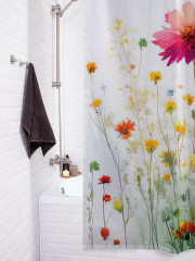 Штора для ванной с водоотталкивающей пропиткой «Яркая поляна» - Фото 3