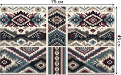 Коврик придверный «Восточный икат» - Фото 1