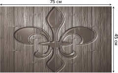 Коврик придверный «Геральдическая лилия» - Фото 1