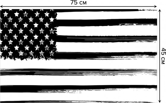 Коврик придверный «Графический флаг США»