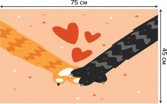 Коврик придверный «Давай лапу» - Фото 1