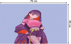 Коврик придверный «Девушка в мантии» - Фото 1