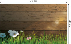 Коврик придверный «Деревянный забор» - Фото 1