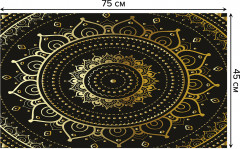 Коврик придверный «Индийская мандала» - Фото 1