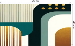 Коврик придверный «Красочные изгибы» - Фото 1