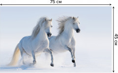 Коврик придверный «Лошади на прогулке» - Фото 1