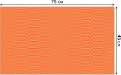 Коврик придверный «Мандарин ромбами» - Фото 1