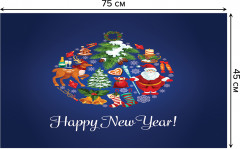 Коврик придверный «Новогодний шар» - Фото 1