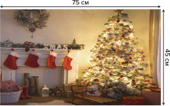 Коврик придверный «Новогодняя атмосфера» - Фото 1