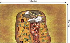 Коврик придверный «Поцелуй котиков» - Фото 1