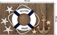 Коврик придверный «Прошу на борт» - Фото 1