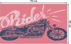 Коврик придверный «Рисунок мотоцикла» - Фото 1