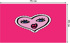 Коврик придверный «Сердце» - Фото 1