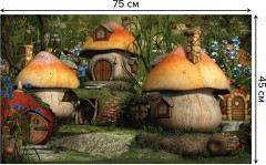 Коврик придверный «Сказочные домики» - Фото 1