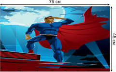 Коврик придверный «Супермен в прожекторах» - Фото 1