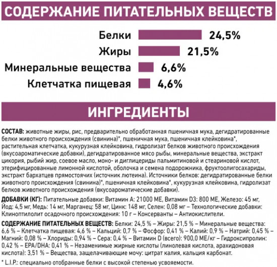Корм сухой для кошек при хронической почечной недостаточности «Renal Select»